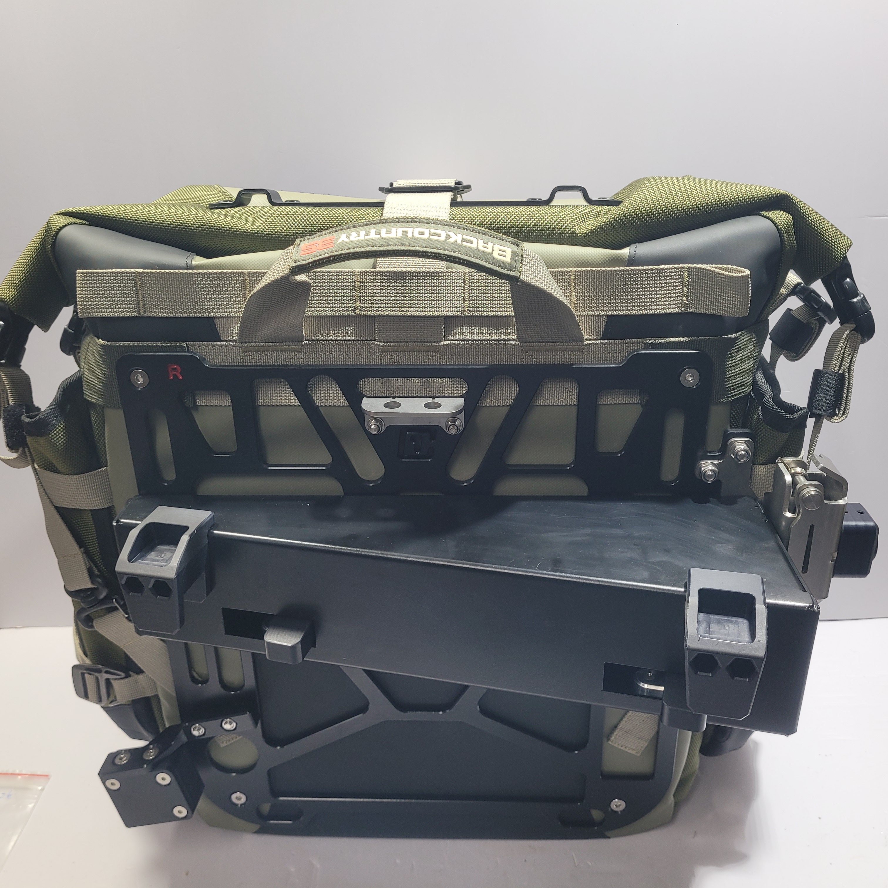 OnceClick Quick Release System Kit for Mosko Backcountry Panniers on BMWR1300GS